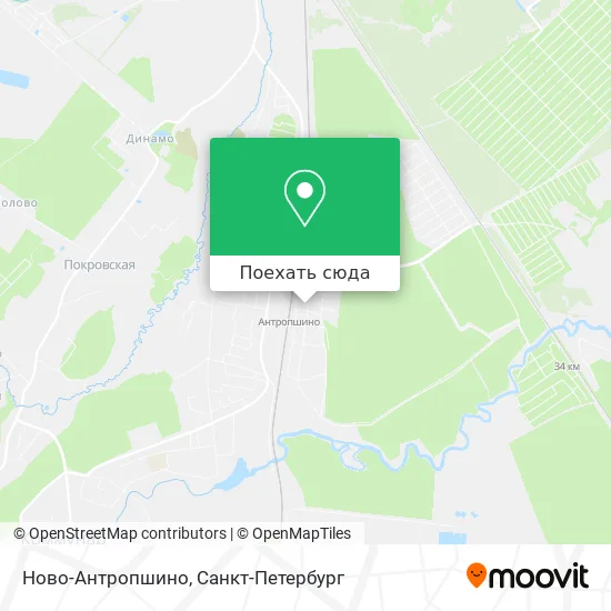 Карта Ново-Антропшино