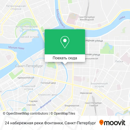 Карта 24 набережная реки Фонтанки