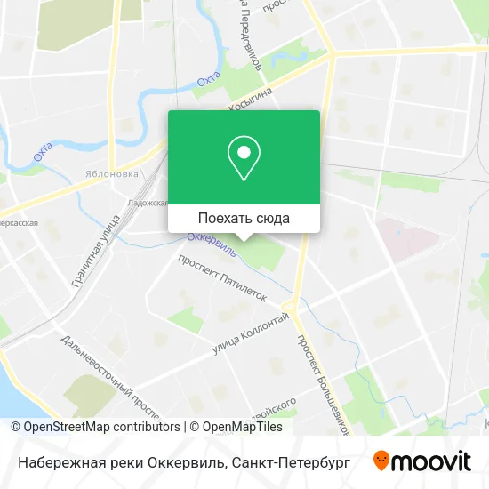 Карта Набережная реки Оккервиль