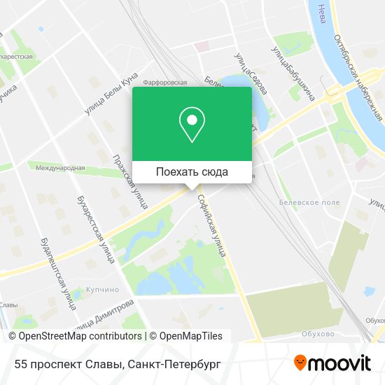 Карта 55 проспект Славы