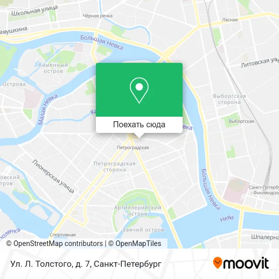 Карта Ул. Л. Толстого, д. 7