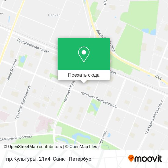 Карта пр.Культуры, 21к4