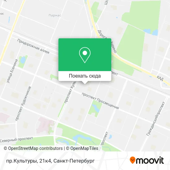 Карта пр.Культуры, 21к4