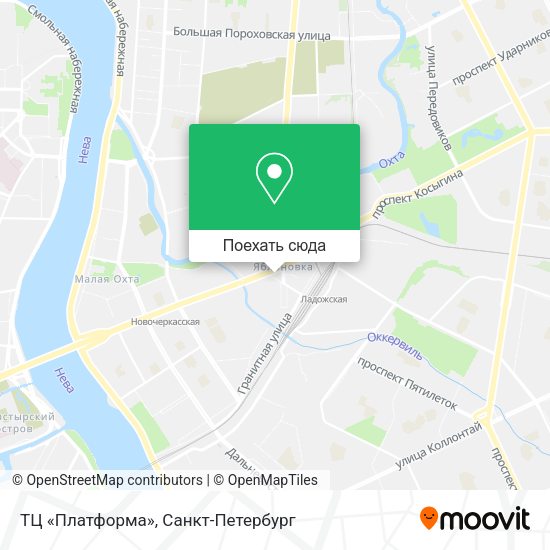 Карта ТЦ «Платформа»