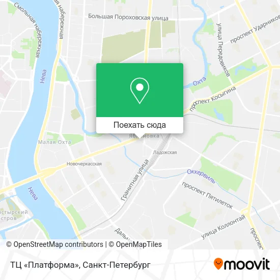 Карта ТЦ «Платформа»