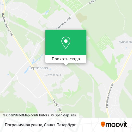 Карта Пограничная улица