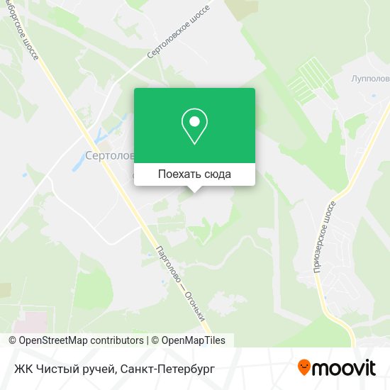 Карта ЖК Чистый ручей