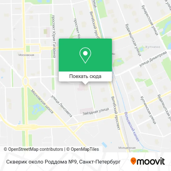 Карта Скверик около Роддома №9