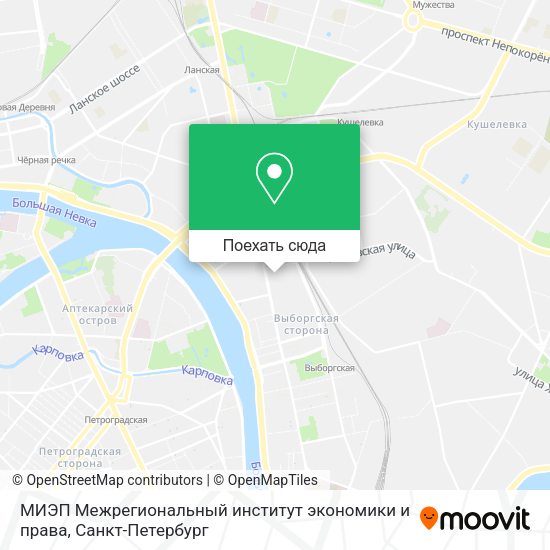 Карта МИЭП Межрегиональный институт экономики и права