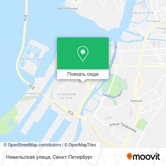 Карта Невельская улица