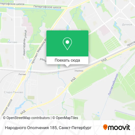 Карта Народного Ополчения 185