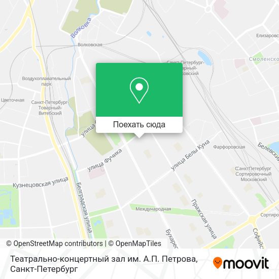 Карта Театрально-концертный зал им. А.П. Петрова
