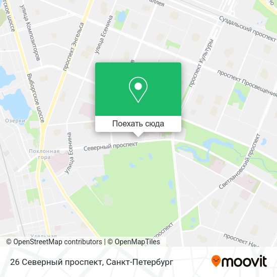 Карта 26 Северный проспект