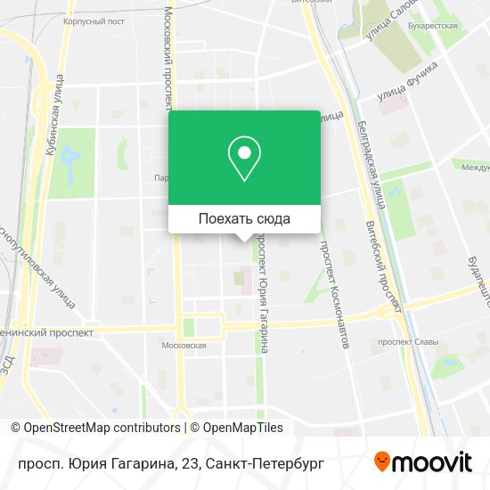 Карта просп. Юрия Гагарина, 23