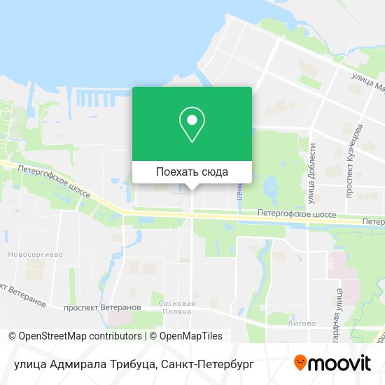 Карта улица Адмирала Трибуца