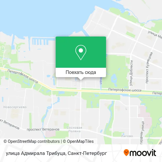 Карта улица Адмирала Трибуца