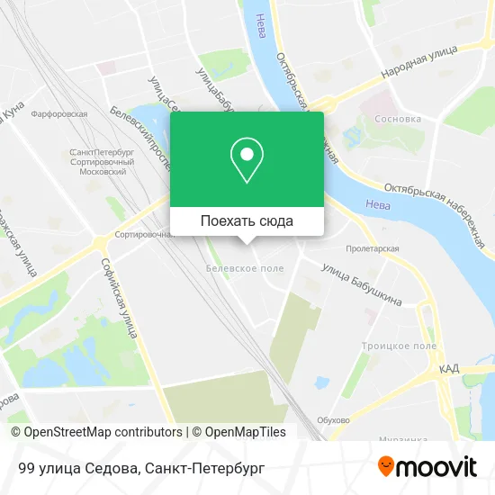 Карта 99 улица Седова