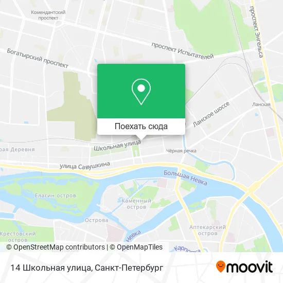 Карта 14 Школьная улица