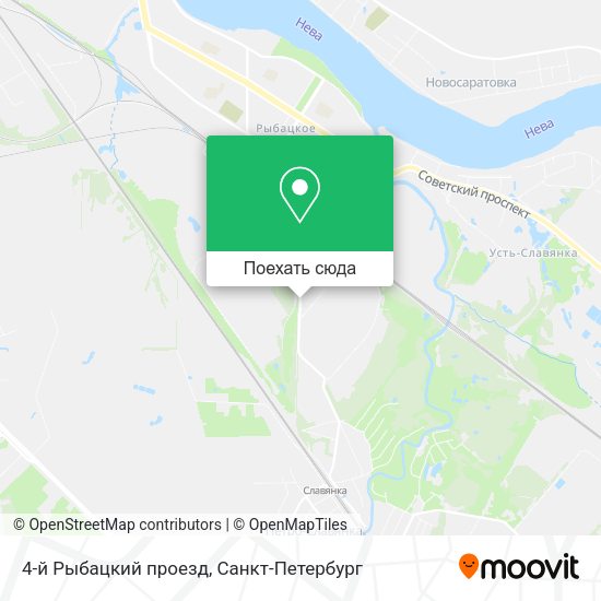 Карта 4-й Рыбацкий проезд