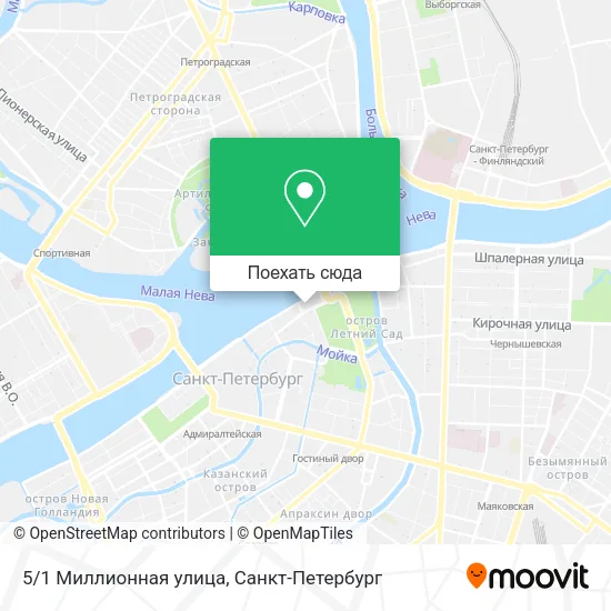 Карта 5/1 Миллионная улица