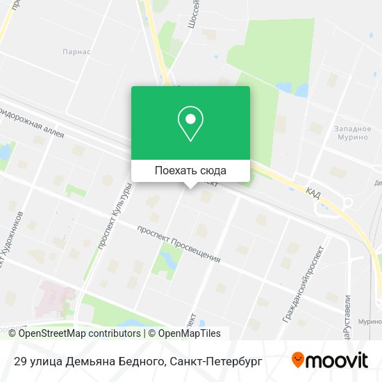 Карта 29 улица Демьяна Бедного