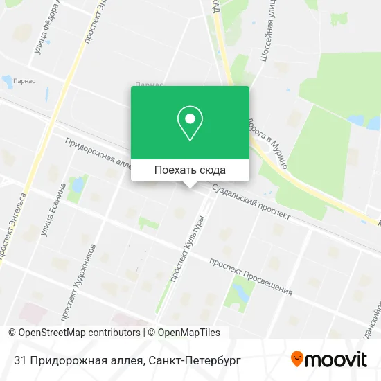 Карта 31 Придорожная аллея