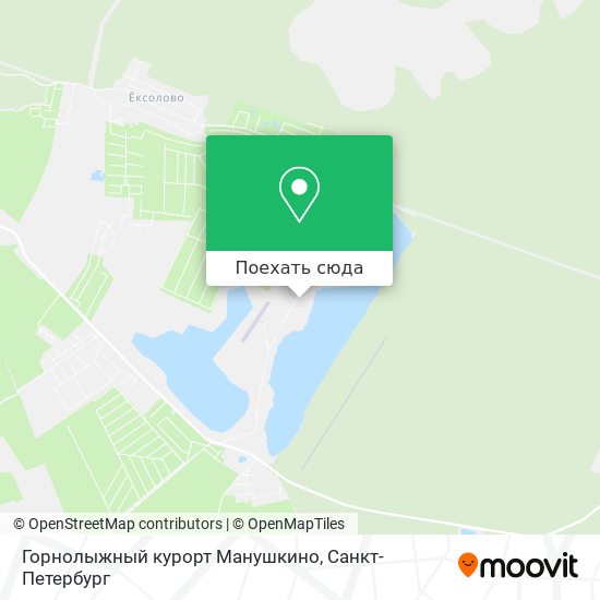 Карта Горнолыжный курорт Манушкино