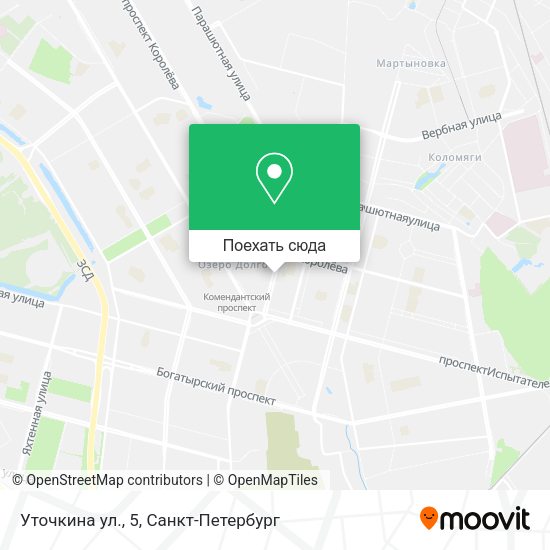 Карта Уточкина ул., 5