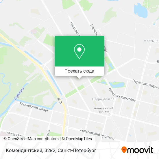 Карта Комендантский, 32к2