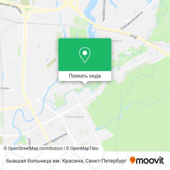 Карта бывшая больница им. Красина