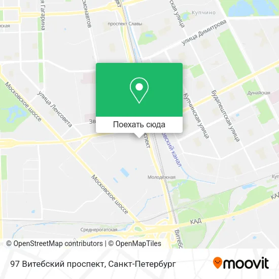 Карта 97 Витебский проспект
