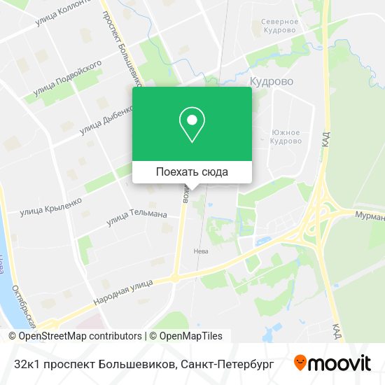 Карта 32к1 проспект Большевиков
