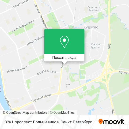 Карта 32к1 проспект Большевиков
