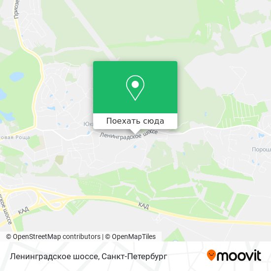 Карта Ленинградское шоссе