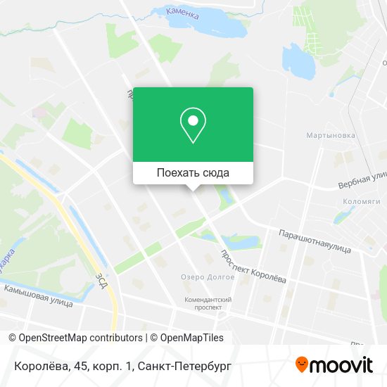 Карта Королёва, 45, корп. 1