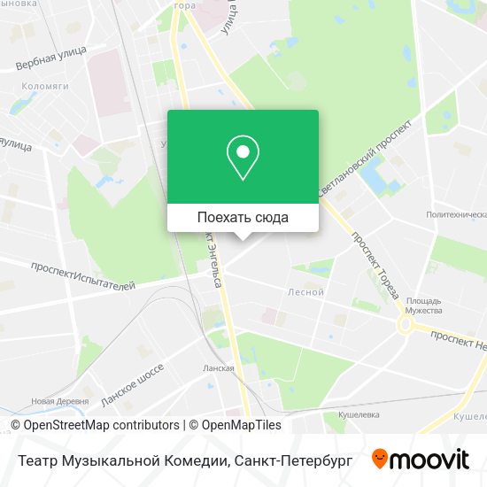 Карта Театр Музыкальной Комедии