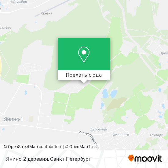 Карта Янино-2 деревня