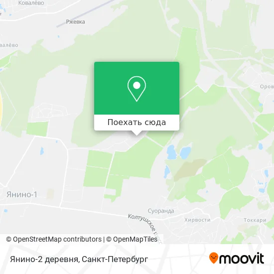 Карта Янино-2 деревня