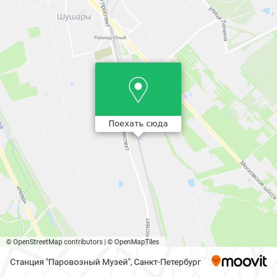 Карта Станция "Паровозный Музей"