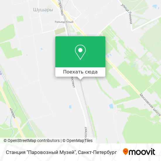 Карта Станция "Паровозный Музей"