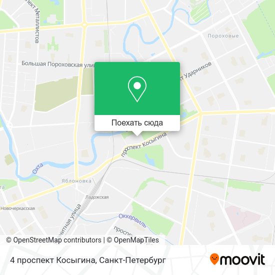 Карта 4 проспект Косыгина