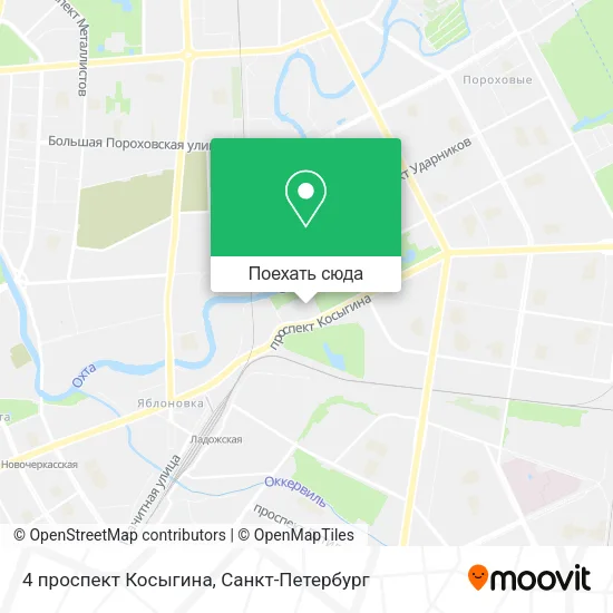 Карта 4 проспект Косыгина