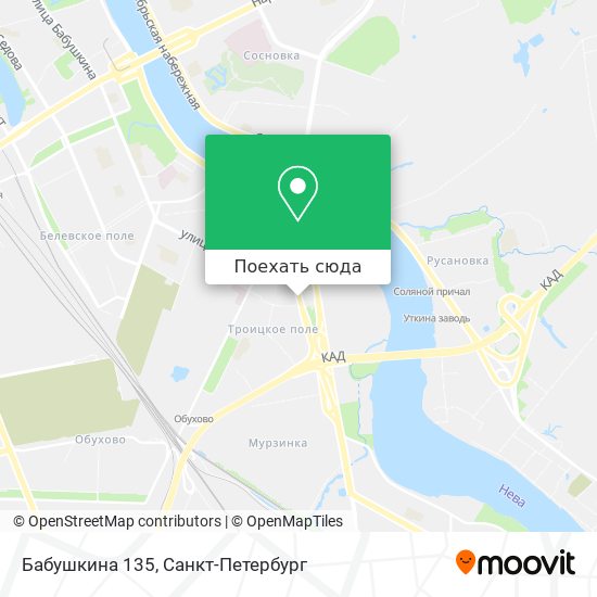 Карта Бабушкина 135