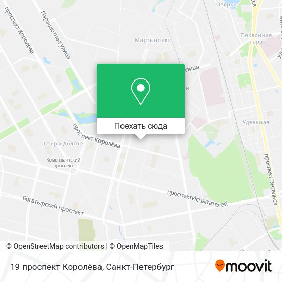 Карта 19 проспект Королёва
