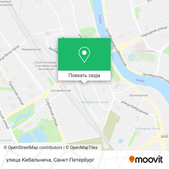 Карта улица Кибальчича