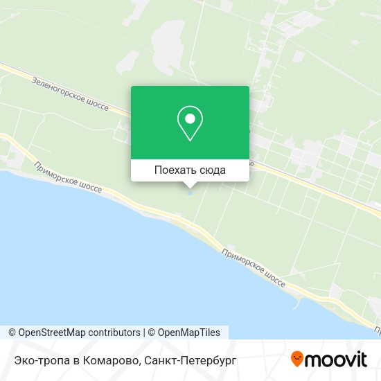 Карта Эко-тропа в Комарово