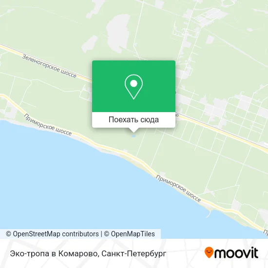 Карта Эко-тропа в Комарово
