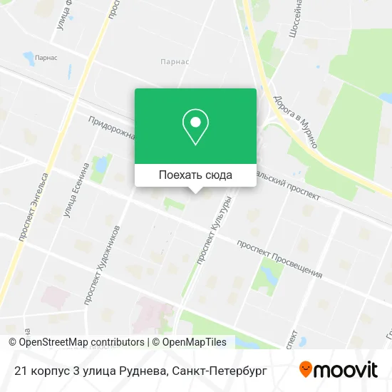 Карта 21 корпус 3 улица Руднева