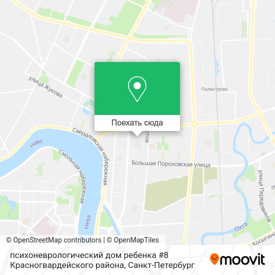 Карта психоневрологический дом ребенка #8 Красногвардейского района