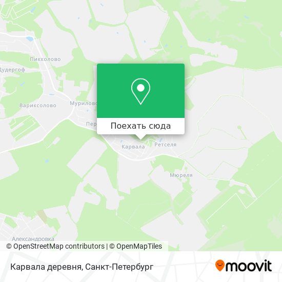 Карта Карвала деревня